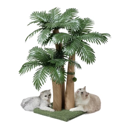 Furlogy Kratzbaum 102 cm hoch für Katzen – 3 Gebogene Kratzsäulen mit Sisalseil & 8 interaktiven Bällen, für Wohnungskatzen, flexibel kombinierbar Scratch (Stil D) von Furlogy
