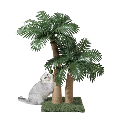 Furlogy Kratzbaum 92 cm hoch für Katzen – 2 Gebogene Kratzsäulen mit Sisalseil & 5 interaktiven Bällen, für Wohnungskatzen, flexibel kombinierbar Scratch (Stil C) von Furlogy