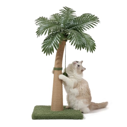 Furlogy Kratzbaum 92 cm hoch für Katzen – Kratzsäule mit gebogener Form, 3 interaktiven Bällen & Sisalseil, für Wohnungskatzen, flexibel kombinierbar Scratch (Stil B) von Furlogy