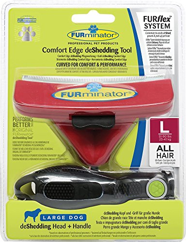 FURminator FURflex, Fellpflegebürste für große Hunde, deShedding-Tool zur Entfernung der Unterwolle, Größe L FURminator FURflex, Fellpflegebürste für große Hunde, deShedding-Tool zur Entfernung der Unterwolle, Größe L von Furminator