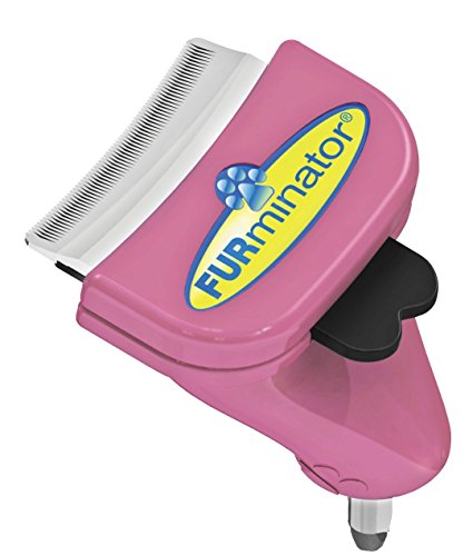 Furminator 136866 Furflex, Fellpflege Katzenbürste Für Kleine Katzen, Deshedding-Aufsatz Zur Entfernung Der Unterwolle, S, rosa von Furminator