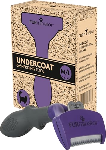 Furminator deShedding-Tool Katze Größe M/L Langhaar - Katzenbürste für mittelgroße bis große Katzen zur Entfernung der Unterwolle Furminator deShedding-Tool Katze Größe M/L Langhaar - Katzenbürste für mittelgroße bis große Katzen zur Entfernung der Unterwolle von Furminator
