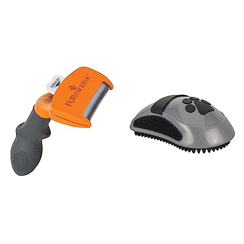 Furminator deShedding-Tool Hund Größe M Kurzhaar - Hundebürste für mittelgroße Hunde zur Entfernung der Unterwolle - Verbessertes Design & Striegel für Hunde und Katzen, Grau Furminator deShedding-Tool Hund Größe M Kurzhaar - Hundebürste für mittelgroße Hunde zur Entfernung der Unterwolle - Verbessertes Design & Striegel für Hunde und Katzen, Grau von Furminator