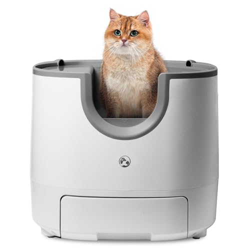 Furoomatepet Selbstreinigende Katzentoilette – offenes Design mit fortschrittlichen Sicherheitssensoren, extra große Kapazität für Familien mit mehreren Katzen und automatischem Reinigungssystem ohne Furoomatepet Selbstreinigende Katzentoilette – offenes Design mit fortschrittlichen Sicherheitssensoren, extra große Kapazität für Familien mit mehreren Katzen und automatischem Reinigungssystem ohne von Furoomatepet