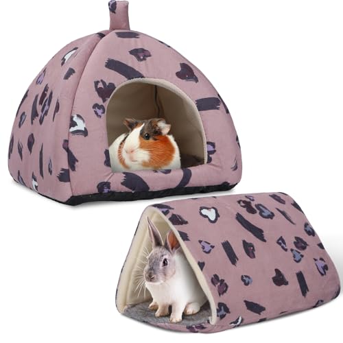 FurrTales Meerschweinchen-Versteck Kaninchenbett mit Tunnel, gemütliches Meerschweinchen-Spielzeug für Hamster, Kaninchen, Frettchen und Kleintiere, 2 Stück FurrTales Meerschweinchen-Versteck Kaninchenbett mit Tunnel, gemütliches Meerschweinchen-Spielzeug für Hamster, Kaninchen, Frettchen und Kleintiere, 2 Stück von FurrTales