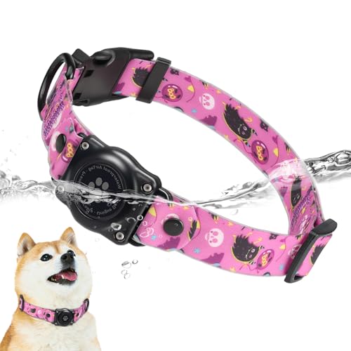 AirTag Hundehalsband, integriertes IP68 wasserdichtes Airtag-Halsband, leicht zu reinigen, ultra-langlebig, geruchsdicht, lichtbeständig, strapazierfähig, für kleine, mittelgroße und große Hunde von Furrigo