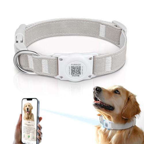 Airtag Hundehalsband, QR-Code – IP68 wasserdicht, integrierte Airtag-Hundehalsband-Halterung, ID-Tag – kostenloses Online-Profil für Haustiere – strapazierfähiger natürlicher Baumwollhanf – passend Airtag Hundehalsband, QR-Code – IP68 wasserdicht, integrierte Airtag-Hundehalsband-Halterung, ID-Tag – kostenloses Online-Profil für Haustiere – strapazierfähiger natürlicher Baumwollhanf – passend von Furrigo