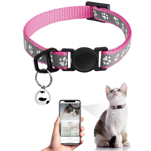 Katzenhalsband mit QR-Code-Namensschild, reflektierendes Kätzchen-Halsband mit Glöckchen, personalisierbar, ultra-langlebig, verstellbar, Schnellverschluss, passend für die meisten Mädchen, Jungen, Katzenhalsband mit QR-Code-Namensschild, reflektierendes Kätzchen-Halsband mit Glöckchen, personalisierbar, ultra-langlebig, verstellbar, Schnellverschluss, passend für die meisten Mädchen, Jungen, von Furrigo
