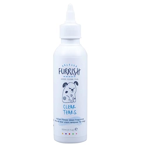 Furrish Clear Tears Fleckenentferner – sanft und effektiv – entfernt Tränenflecken von Hunden, von Tierärzten empfohlen – natürliche Formel, 150 ml von Furrish