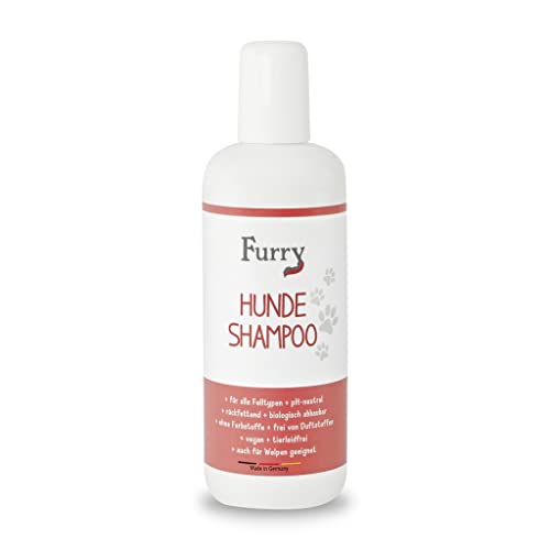 Furry sensitiv Hundeshampoo ohne Parfüm, gegen Geruch, für alle Felltypen, wenig schäumend, auch für Welpen, Made in Germany, mit Aloe Vera, leichte Kämmbarkeit, rückfettend, Fellpflege, vegan, 250ml Furry sensitiv Hundeshampoo ohne Parfüm, gegen Geruch, für alle Felltypen, wenig schäumend, auch für Welpen, Made in Germany, mit Aloe Vera, leichte Kämmbarkeit, rückfettend, Fellpflege, vegan, 250ml von Furry