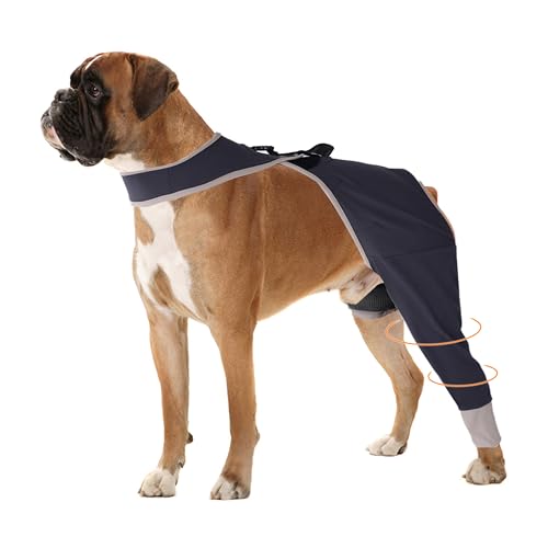 Furtent Hundebeinmanschette gegen Lecken, atmungsaktiv und weich, verhindert Haustierwunden vom Lecken und Beißen, Kegelalternative nach dem Sugery, hinteres linkes Bein, Größe L Furtent Hundebeinmanschette gegen Lecken, atmungsaktiv und weich, verhindert Haustierwunden vom Lecken und Beißen, Kegelalternative nach dem Sugery, hinteres linkes Bein, Größe L von Furtent