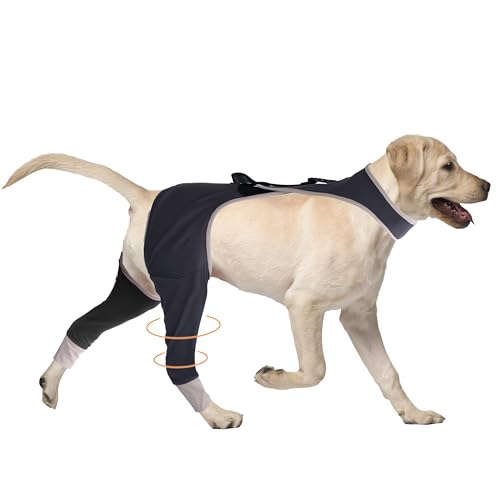 Furtent Hundemanschette gegen Lecken am Hinterbein, Kegelhalsband-Alternative, bietet Wundschutz, Hinterbeinmanschette, atmungsaktive Leckärmel für Haustiere, Hinterbeine, Größe L Furtent Hundemanschette gegen Lecken am Hinterbein, Kegelhalsband-Alternative, bietet Wundschutz, Hinterbeinmanschette, atmungsaktive Leckärmel für Haustiere, Hinterbeine, Größe L von Furtent