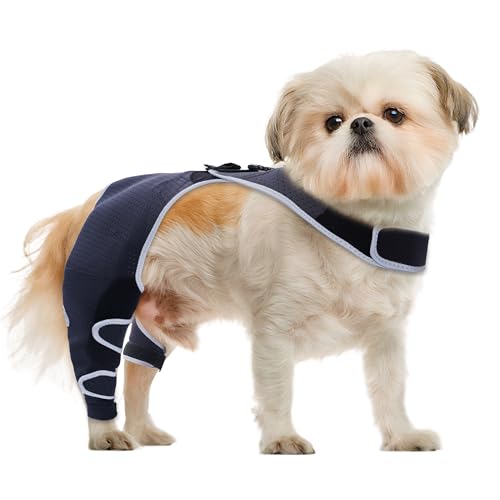 Hinterbeinmanschette für Hunde, um Lecken zu verhindern, atmungsaktiv und abriebfest, Leckärmel, E-Halsband und Kegel, alternativer chirurgischer Anzug für männliche Frauen, hinteres rechtes Bein Hinterbeinmanschette für Hunde, um Lecken zu verhindern, atmungsaktiv und abriebfest, Leckärmel, E-Halsband und Kegel, alternativer chirurgischer Anzug für männliche Frauen, hinteres rechtes Bein von Furtent