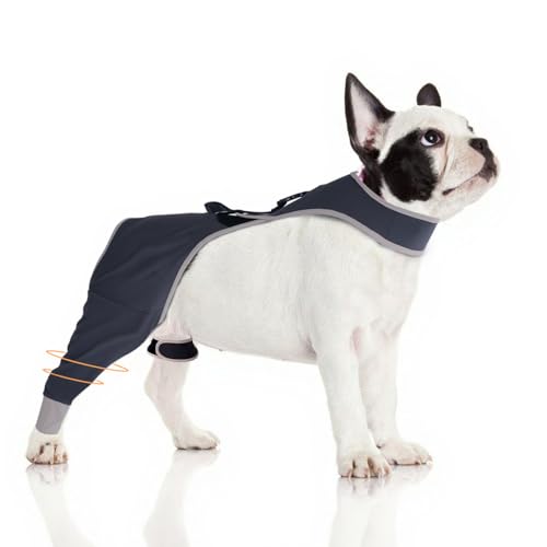 Hundebeinmanschette gegen Lecken für kleine Hunde, bequeme und atmungsaktive Kegelalternative nach dem Sugery, verhindert Haustierwunden vom Lecken und Beißen, Hinteres rechtes Bein, XS Hundebeinmanschette gegen Lecken für kleine Hunde, bequeme und atmungsaktive Kegelalternative nach dem Sugery, verhindert Haustierwunden vom Lecken und Beißen, Hinteres rechtes Bein, XS von Furtent