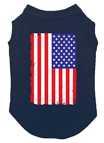 Futmtu Hunde-Shirt Amerikanische Flagge Eis am Stiel 4. Juli Lustige Grafik Welpen Kleidung Hund Neuheit T-Shirt (groß, dunkelblau) von Futmtu