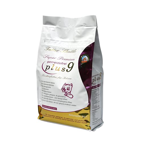 Futter-Shuttle - Getreidefreies Katzenfutter Trockenfutter Plus9 - im 3kg Sack - mit viel Fleisch zubereitet Futter-Shuttle - Getreidefreies Katzenfutter Trockenfutter Plus9 - im 3kg Sack - mit viel Fleisch zubereitet von Futter Shuttle
