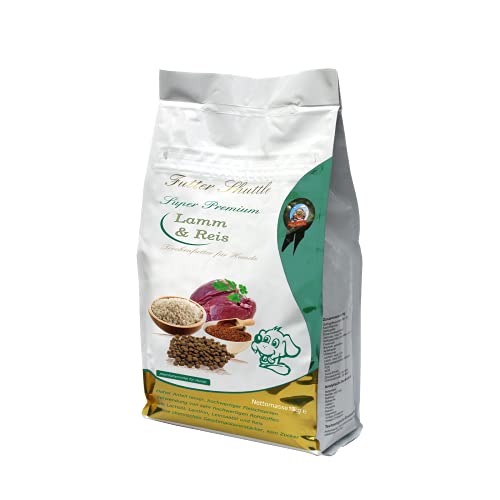 Futter-Shuttle - Hunde Trockenfutter Lamm & Reis 10kg - Sensitiv - Magenfreundlich - Im praktischen und wiederverschließbaren Sack von Futter Shuttle