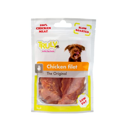 Hundesnack Chicken Filet. Wiederverschließbarer Beutel. Filet Pur. Geringer Fettanteil mit viel Protein. Ohne Zucker von Futter Shuttle