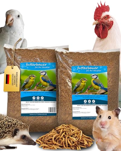 Futterbauer 2 x 1kg Soldatenfliegenlarven getrocknet, Premium Vogelfutter, Fischfutter, Futter für Reptilien und Nager, Proteinreiches Naturfutter wie Mehlwürmer Futterbauer 2 x 1kg Soldatenfliegenlarven getrocknet, Premium Vogelfutter, Fischfutter, Futter für Reptilien und Nager, Proteinreiches Naturfutter wie Mehlwürmer von Futterbauer