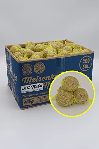 ca. 200x90gramm Futterbauer Meisenknödel (18kg) MIT Netz Meisenfutter von Futterbauer