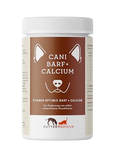 Futtermedicus Optimix Barf Plus Calcium | 1500 g | Ergänzungsfuttermittel für Hunde | Zum BARFen mit Fleisch, Gemüse & Öl | Mit Allen notwendigen Mineralstoffen & Vitaminen von Futtermedicus