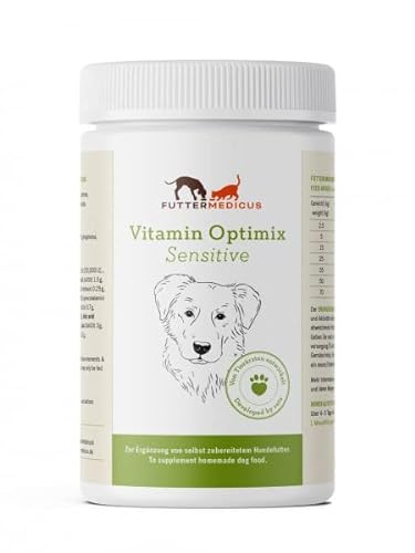 Futtermedicus Optimix Sensitive | 1500 g | Ergänzungsfuttermittel für ausgewachsene Hunde | Optimale Mineralstoff- und Vitaminversorgung für die Pferd-Kartoffel-Diät von Futtermedicus