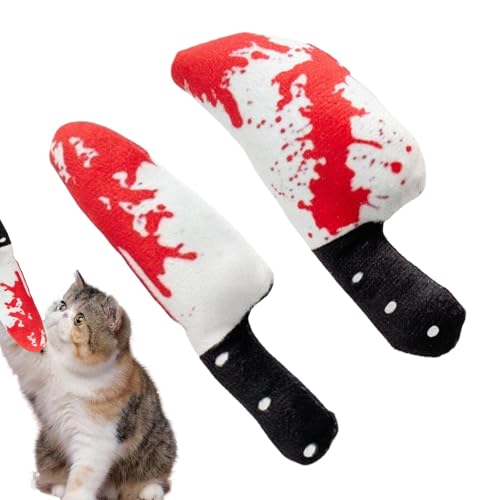 Fuuxtci Cat Chew Toy, Kätzchen Bucke Spielzeug - 2 Teile Plüsch Kratzer Blutige Schneiderform Für Mentale Stimulationsübung Langeweile Training Große Rasse Fuuxtci Cat Chew Toy, Kätzchen Bucke Spielzeug - 2 Teile Plüsch Kratzer Blutige Schneiderform Für Mentale Stimulationsübung Langeweile Training Große Rasse von Fuuxtci