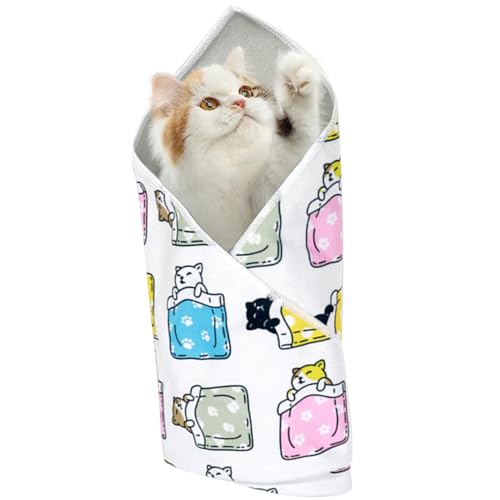 Fuuxtci Katzenpflege Wrap | Selbstkleher Katzen-Swaddle-Wrap zum Nagelkreis-Multifunktionales Anti-Eskape-Matten-Anti-Kratzer-Pflegewerkzeug im Innen des Waschens Badewaschanlagen Fuuxtci Katzenpflege Wrap | Selbstkleher Katzen-Swaddle-Wrap zum Nagelkreis-Multifunktionales Anti-Eskape-Matten-Anti-Kratzer-Pflegewerkzeug im Innen des Waschens Badewaschanlagen von Fuuxtci