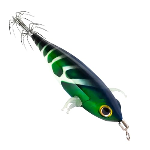 Fuuxtci Tintenfisch-Köder | Leuchtköder für Tintenfisch und Oktopus | Fluoreszierender Angelköder Kompakte Schwimmköder-Nachbildung von Fuuxtci