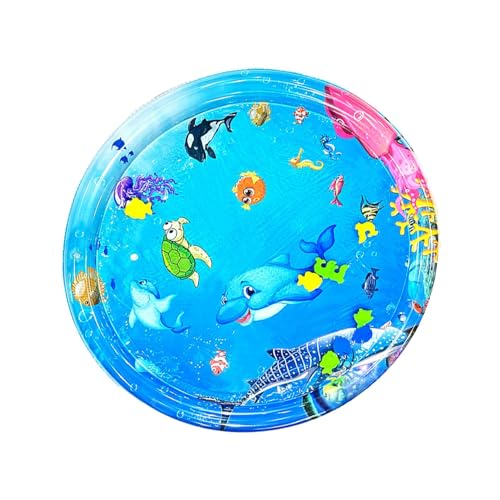 Fuuxtci Wasserspielmatte für Katzen, Sensor-Wasserspielmatte | Haustier-Sensing-Spielmatte für den Außenbereich - Krabbeltrainings-Klappmatte mit Kühleffekt für Gras, Boden, Fliesen und alle Fuuxtci Wasserspielmatte für Katzen, Sensor-Wasserspielmatte | Haustier-Sensing-Spielmatte für den Außenbereich - Krabbeltrainings-Klappmatte mit Kühleffekt für Gras, Boden, Fliesen und alle von Fuuxtci
