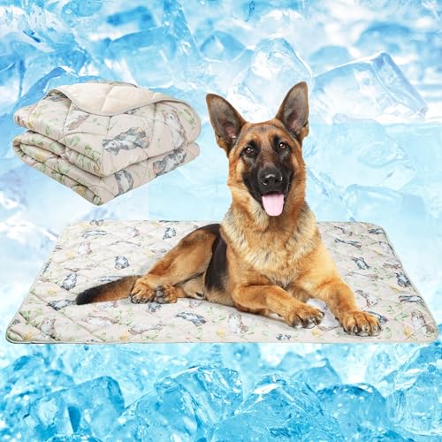 Fuz Bigaza Kühlmatte für Hunde, waschbar, ungiftig, für den Sommer, Hunde, Katzen, Kühlkissen, Schlafhütte, Kühldecke, für drinnen und draußen, Hundestrand, Braun, Größe S Fuz Bigaza Kühlmatte für Hunde, waschbar, ungiftig, für den Sommer, Hunde, Katzen, Kühlkissen, Schlafhütte, Kühldecke, für drinnen und draußen, Hundestrand, Braun, Größe S von Fuz Bigaza