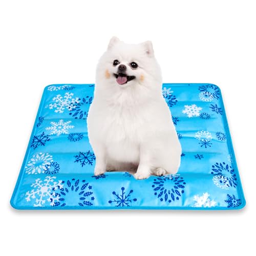 Fuz Bigaza Kühlmatte für Hunde, waschbar, ungiftig, für den Sommer, für Hunde und Katzen, Kühlkissen, kühlende Eisdecke für drinnen und draußen, Strandzubehör, Grau, 45 x 45 cm Fuz Bigaza Kühlmatte für Hunde, waschbar, ungiftig, für den Sommer, für Hunde und Katzen, Kühlkissen, kühlende Eisdecke für drinnen und draußen, Strandzubehör, Grau, 45 x 45 cm von Fuz Bigaza