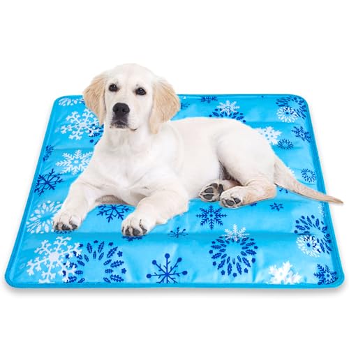 Fuz Bigaza Kühlmatte für Hunde, waschbar, ungiftig, für den Sommer, für Hunde und Katzen, Kühlkissen, kühlende Eisdecke für drinnen und draußen, Strandzubehör, Grau, 75 x 74 cm Fuz Bigaza Kühlmatte für Hunde, waschbar, ungiftig, für den Sommer, für Hunde und Katzen, Kühlkissen, kühlende Eisdecke für drinnen und draußen, Strandzubehör, Grau, 75 x 74 cm von Fuz Bigaza