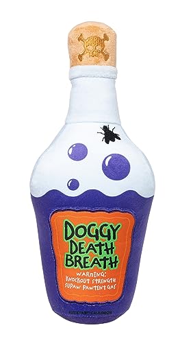 Fuzzyard Halloween Doggy Death Breath Potion Gruseliges Plüsch-Hundespielzeug für alle Rassen Größen von FuzzYard