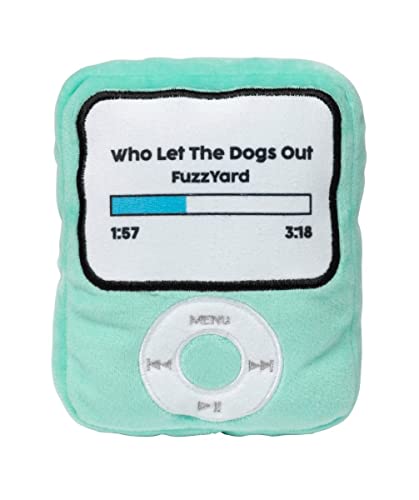 Fuzzyard Ipawd Hundespielzeug, Retro-Musikspieler, quietschend, Plüsch von FuzzYard