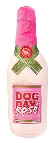 Fuzzyard Plush Bar Collection Lustiges Hundespielzeug mit Quietscher (Dog Day Rosé) von FuzzYard