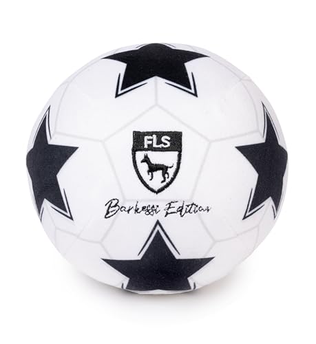 Fuzzyard Sportball-Spielzeug für mittelgroße Hunderassen, weicher Plüsch-Indoor-Sportball mit Quietscher und maschinenwaschbar (Fußball) von FuzzYard