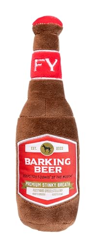 Fuzzyard Verschiedene Bierflaschendosen, Plüsch-Hundespielzeug mit Quietscher (Bellbier) von FuzzYard