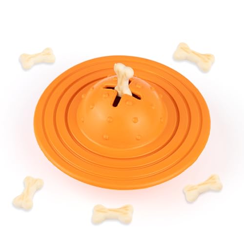 Fuzzl Chuck & Treat Sky Untertasse aus Öko-Gummi, langlebig, Kauspielzeug für aggressive Kauer, starkes Hundespielzeug für Hunde, langlebiges Welpenspielzeug von Fuzzl