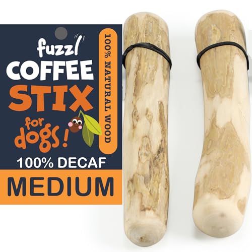 Fuzzl Coffee Stix - 2 Kausticks aus Kaffeeholz für Hunde - Kauholz Hundespielzeug von Fuzzl