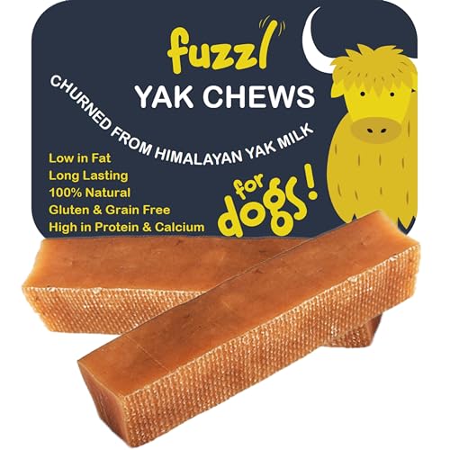 Fuzzl Yak Kausnacks für Hunde 2x70g - Original - Hundeleckerli aus Himalaya Yak Milch von Fuzzl