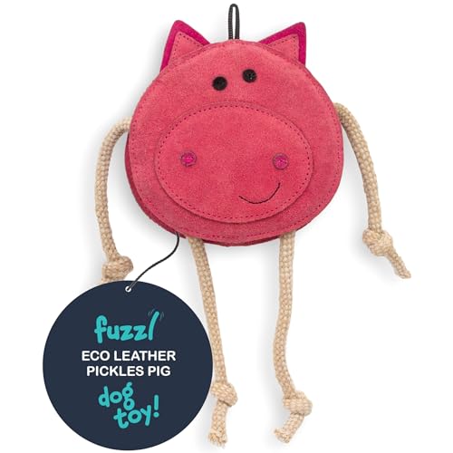 Fuzzl Pickles Pig Hundespielzeug aus Leder von Fuzzl