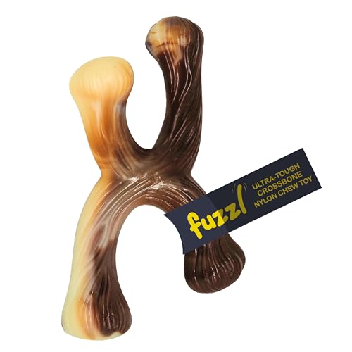 Fuzzl Ultra Tough Nylon Dog Chew Toy - Beef Flavour Crossbone Tough Dog Toys for Extreme Chewers - Dog Bone Long Lasting Dog Chew Toys for Aggressive Chewers Strong Dog Toy for Dogs Durable Puppy Toys Fuzzl Ultra Tough Nylon Dog Chew Toy - Beef Flavour Crossbone Tough Dog Toys for Extreme Chewers - Dog Bone Long Lasting Dog Chew Toys for Aggressive Chewers Strong Dog Toy for Dogs Durable Puppy Toys von Fuzzl