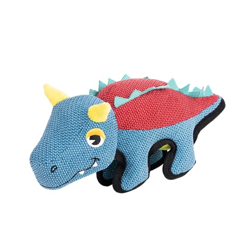 Fuzzl Weiches Hundespielzeug mit Quietsch-Spike-Dinosaurier von Fuzzl