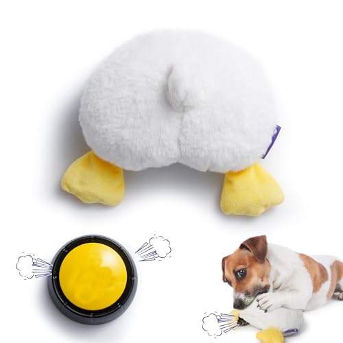 Fuzzwoof Farty Duck Butt Quietschendes Hundespielzeug, realistisches Furzgeräusch Ente Hundespielzeug für kleine, mittelgroße und große Hunde Fuzzwoof Farty Duck Butt Quietschendes Hundespielzeug, realistisches Furzgeräusch Ente Hundespielzeug für kleine, mittelgroße und große Hunde von Fuzzwoof