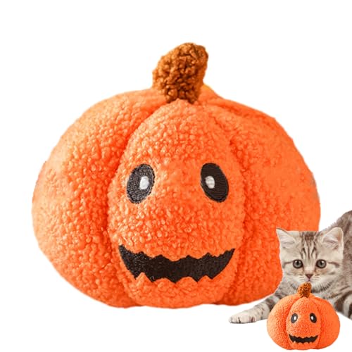 FxaumsGxuk Hunde Plüschspielzeug | Halloween Plüschkürbis Spielzeug | Haustierzubehör Quietschendes Interaktiv Spiel Für Indoor Beschäftigungsspiel Zuhause Unterhaltung Reisen von FxaumsGxuk
