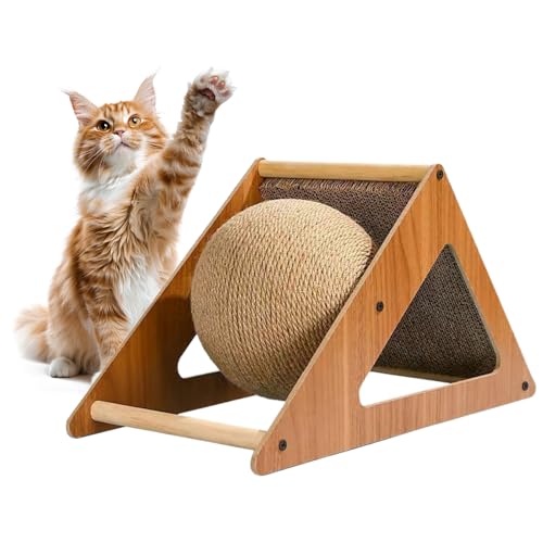 FxaumsGxuk Katzen Kratzball - Spielzeug Zur Unterhaltung Für Kitten,Nicht Rutschender Kratzball Für Kleintiere Unterhaltung Zuhause Training Stressabbau Geburtstag Indoor Aktivität | Indoor Langeweile von FxaumsGxuk