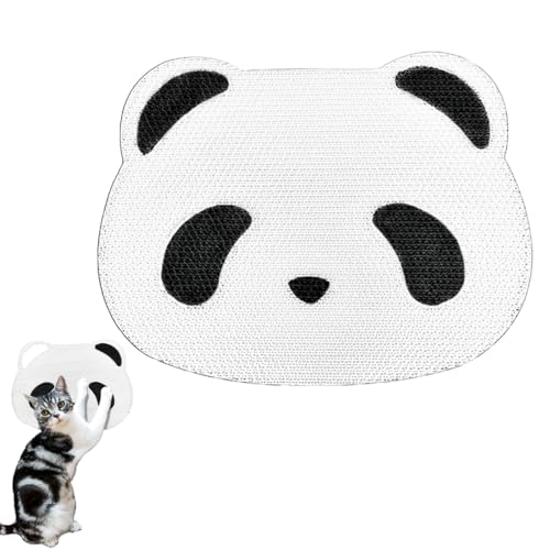 Kratzmatte Katze - Wand Montiertes Katzen Kratzbrett, Katzen Kratzwand für Katzen, 43x33cm (Panda-Form) von Fybida