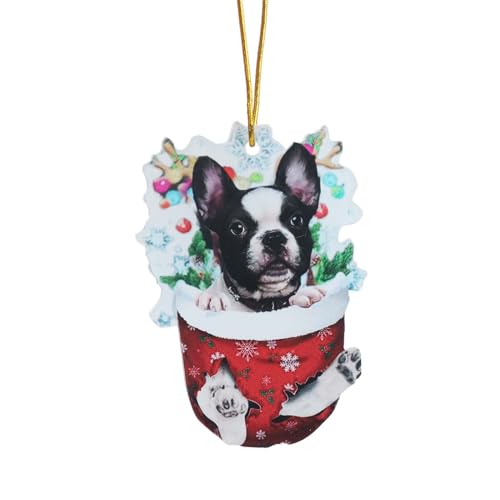 1pc Weihnachten Acryl Weihnachten Strümpfe Für Hunde Dekorationen Dekorationen Handwerk Hängen ​​ Wandspiegel Dekorativ​​ (A, One Size) von Fycakly