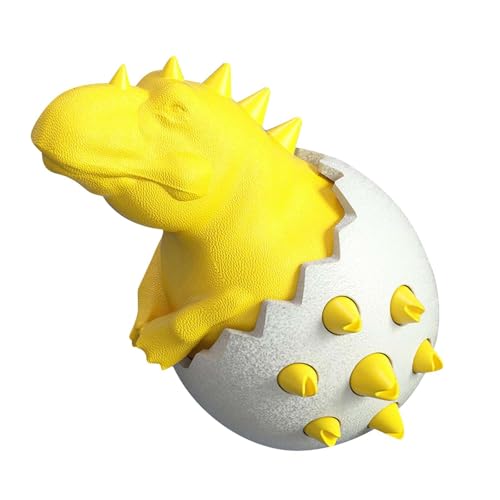 Dinosaurier-Eier, Kauspielzeug für Hunde, Dinosaurier-Hundespielzeug, Dinosaurier-Ei, robustes, unzerstörbar, robustes Kauspielzeug für Hunde aggressive ​​ Zahnreinigender Kausnack ( A, 12. 9x9. 7) von Fycakly